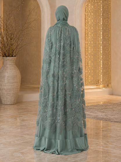 Bloom Collection Floral Cape Sage Green - Limited Edition