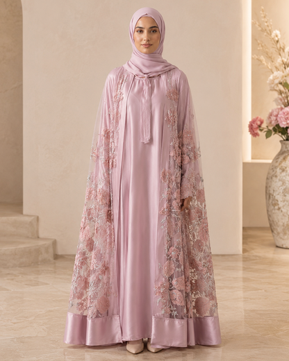 Bloom Collection Floral Cape Blush Rose - Limited Edition