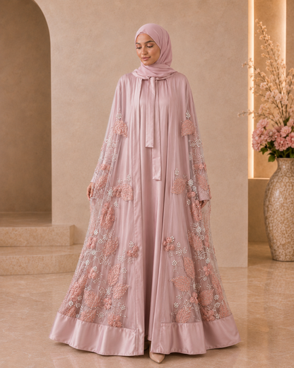 Bloom Collection Floral Cape Blush Rose - Limited Edition