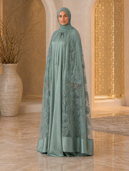 Bloom Collection Floral Cape Sage Green - Limited Edition