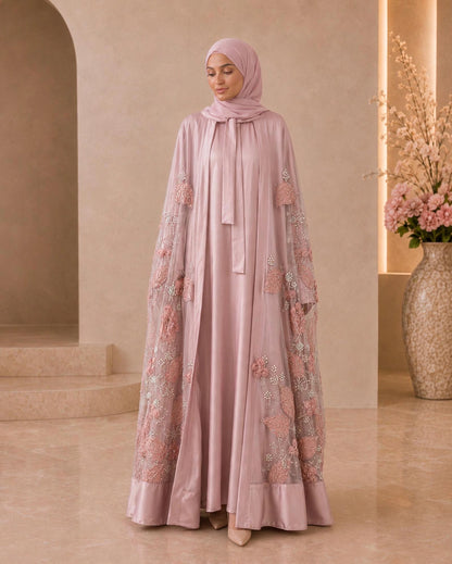 Bloom Collection Floral Cape Blush Rose - Limited Edition