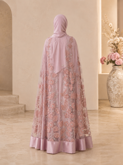 Bloom Collection Floral Cape Blush Rose - Limited Edition