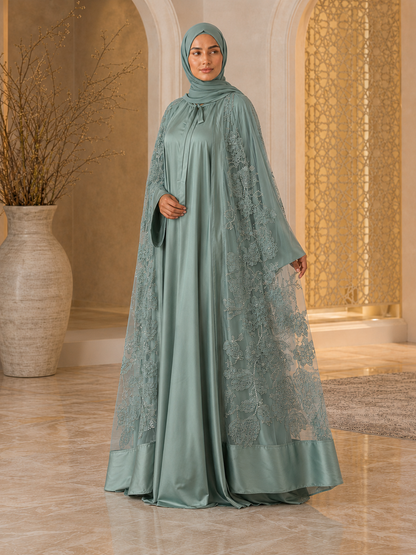 Bloom Collection Floral Cape Sage Green - Limited Edition